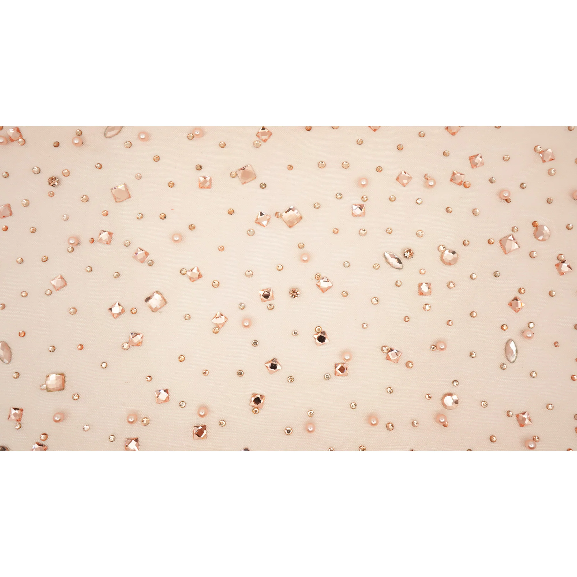 Brilliance Beaded with Rhinestone Stretch Mesh Fabric | Blue Moon Fabrics - Image 14