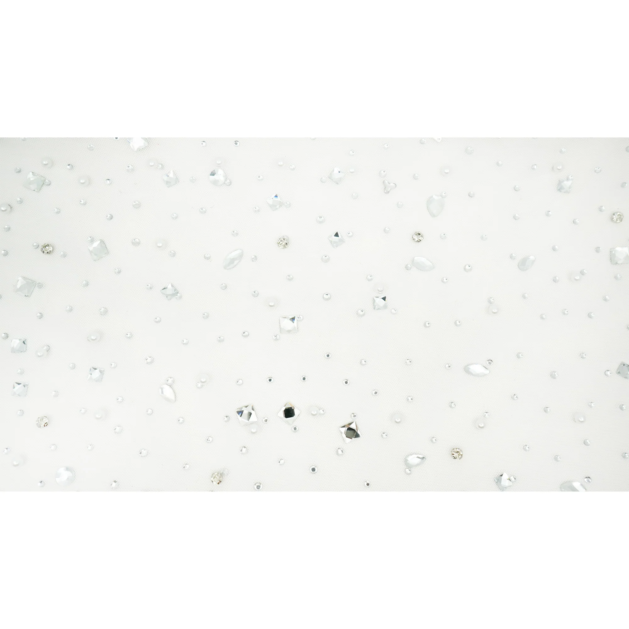 Brilliance Beaded with Rhinestone Stretch Mesh Fabric | Blue Moon Fabrics - Image 19