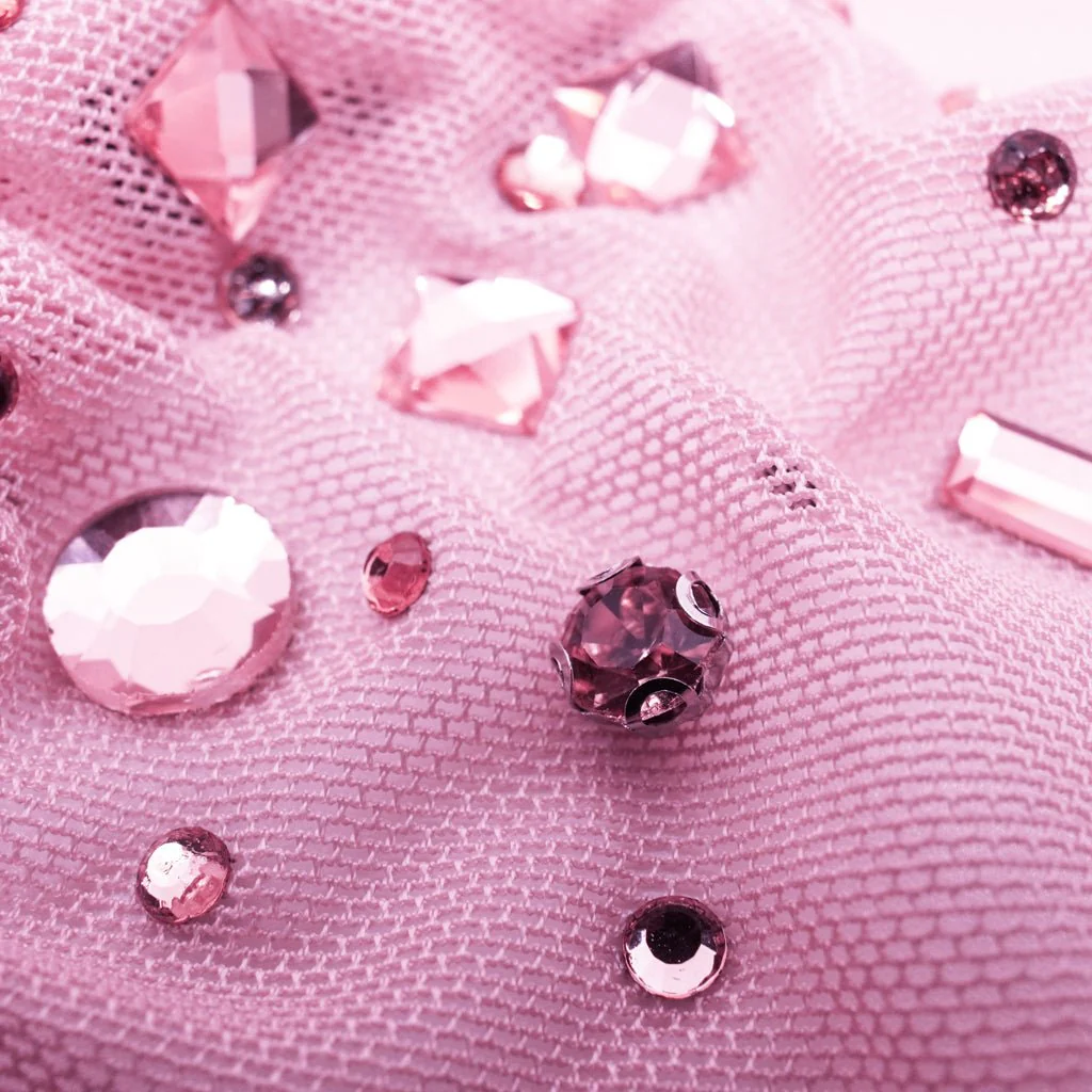 Brilliance Beaded with Rhinestone Stretch Mesh Fabric | Blue Moon Fabrics - Image 22