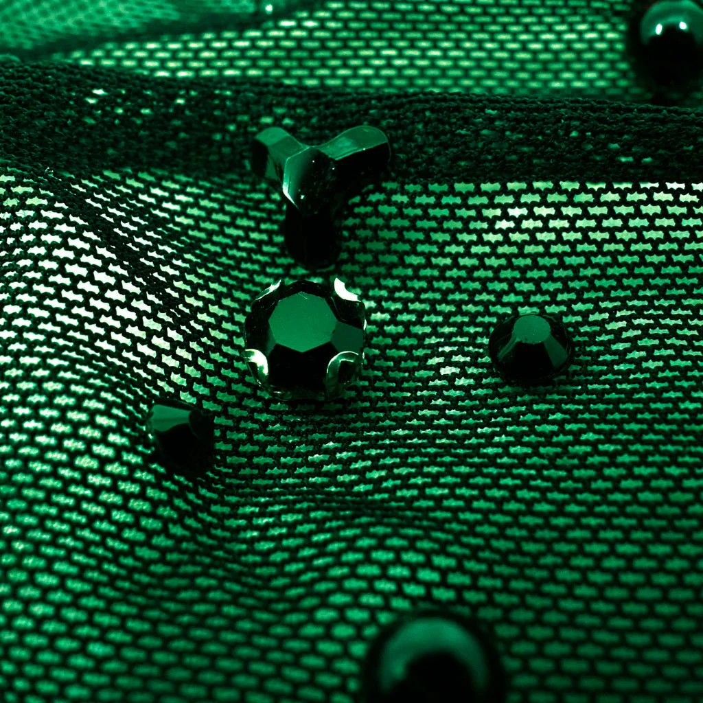 Brilliance Beaded with Rhinestone Stretch Mesh Fabric | Blue Moon Fabrics - Image 30