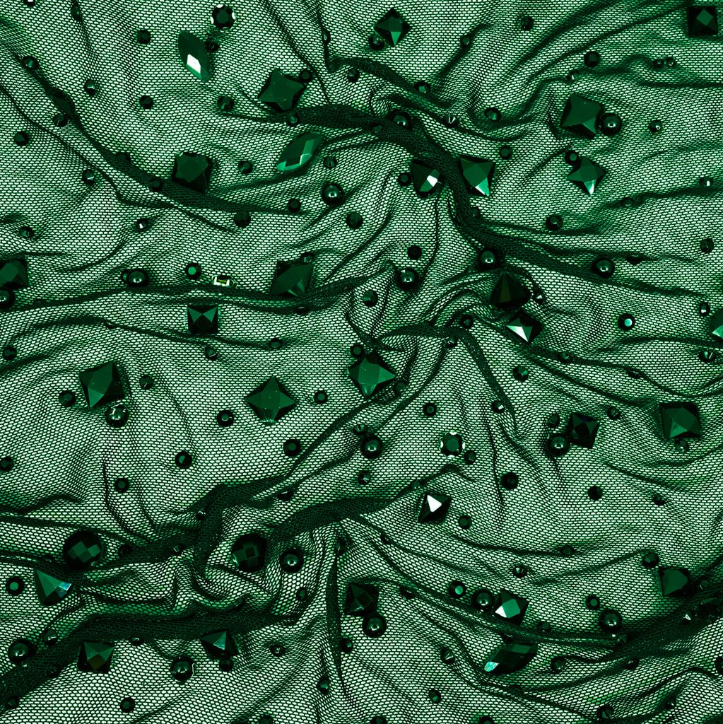 Brilliance Beaded with Rhinestone Stretch Mesh Fabric | Blue Moon Fabrics - Image 31