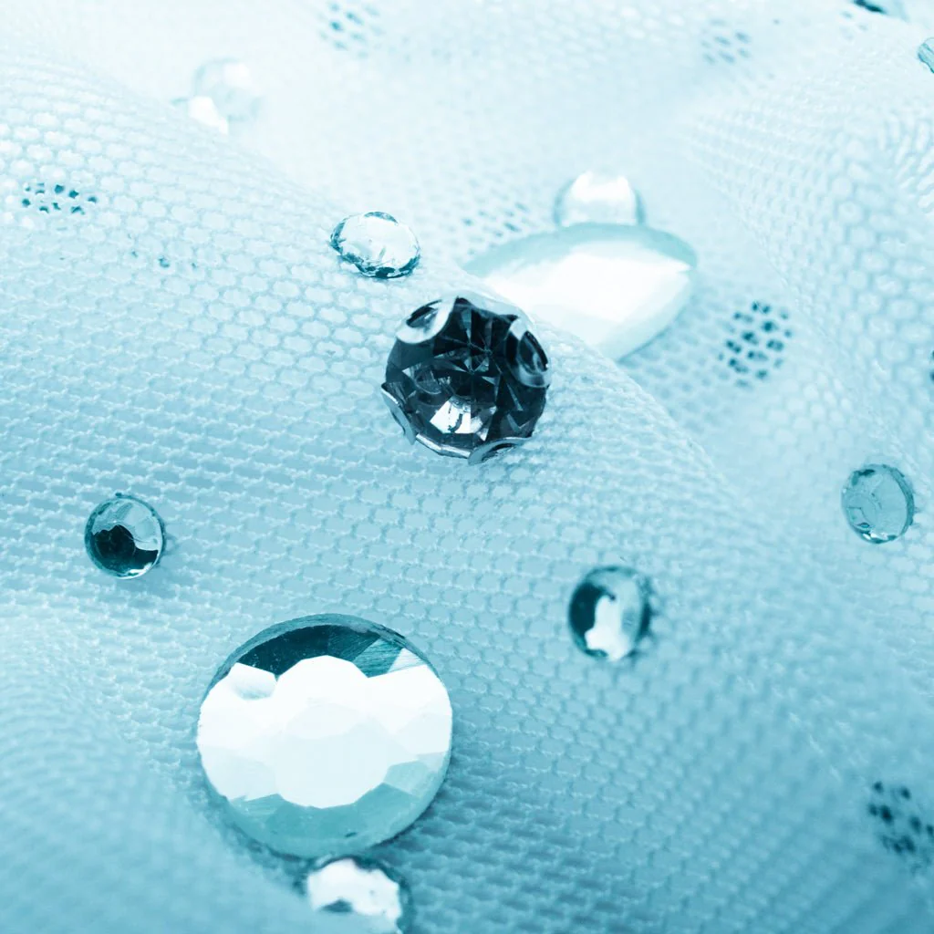 Brilliance Beaded with Rhinestone Stretch Mesh Fabric | Blue Moon Fabrics - Image 34