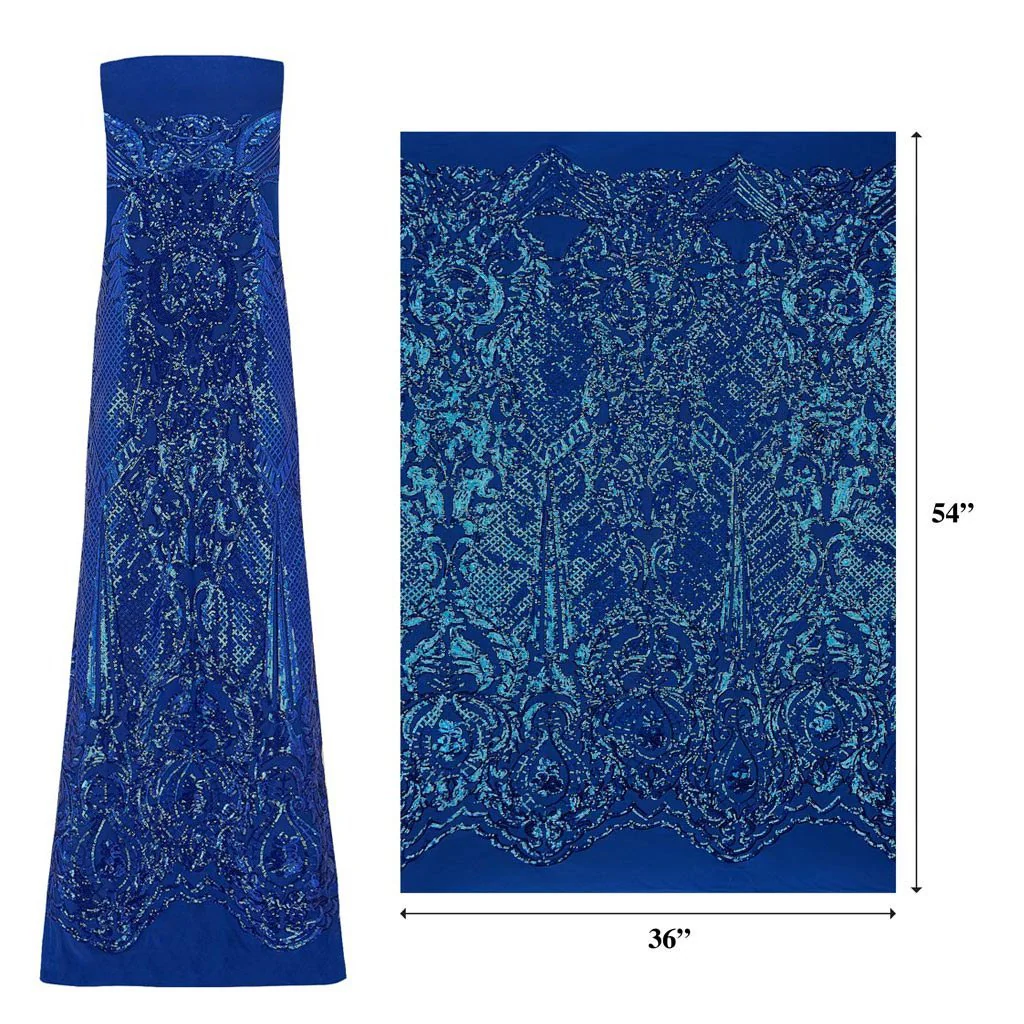 Celine Stretch Mesh Sequin Fabric | Blue Moon Fabrics - Image 12