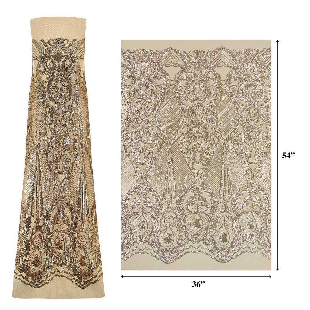 Celine Stretch Mesh Sequin Fabric | Blue Moon Fabrics - Image 20