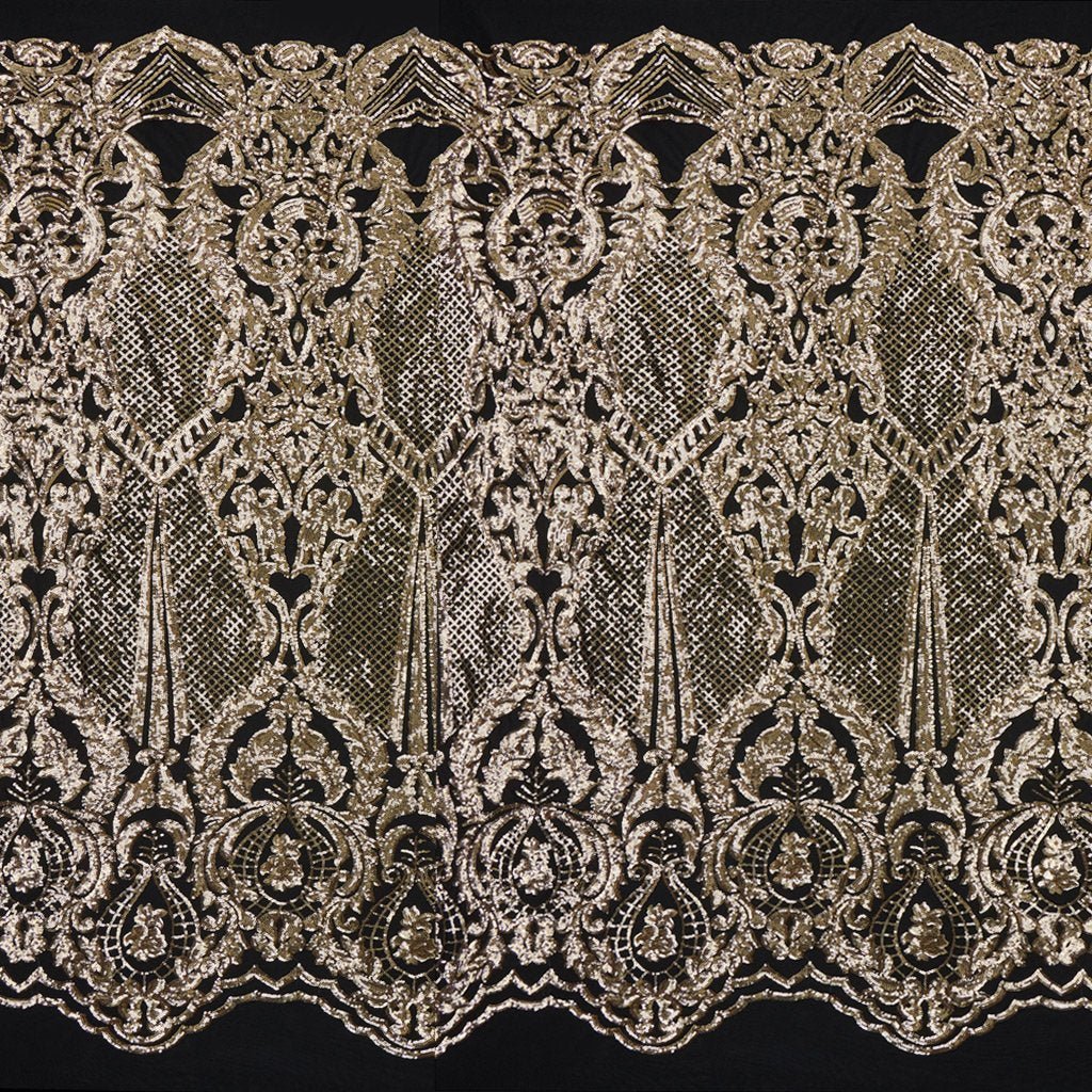 Celine Stretch Mesh Sequin Fabric | Blue Moon Fabrics - Image 3