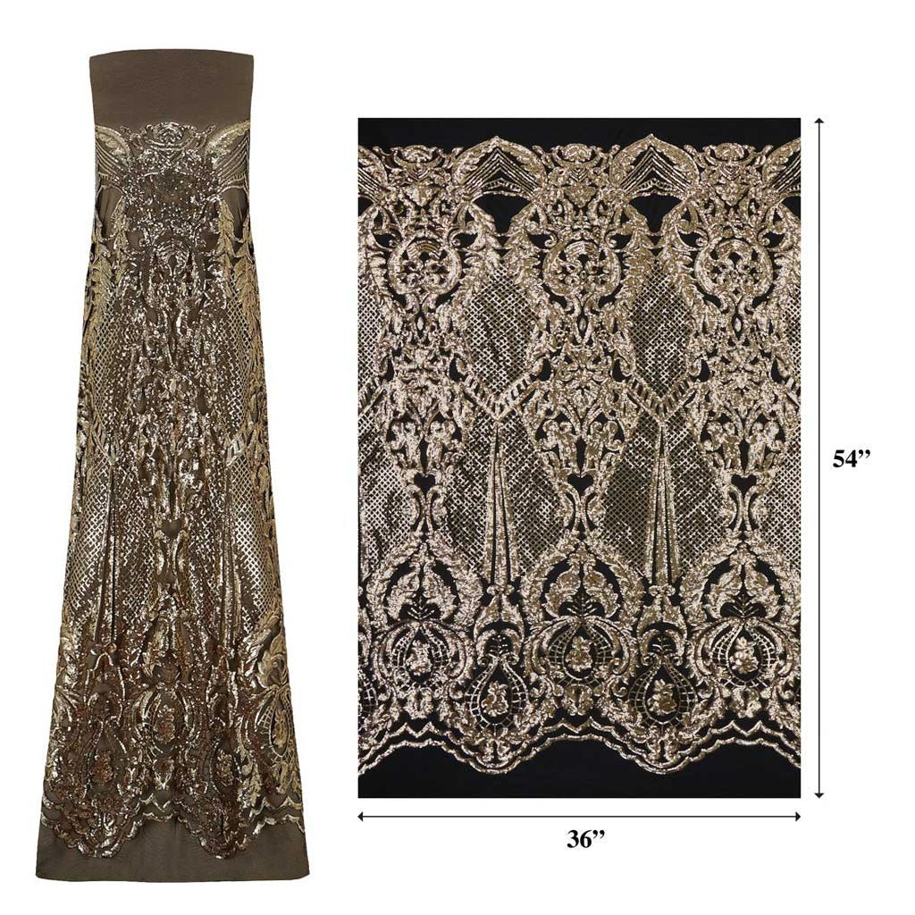 Celine Stretch Mesh Sequin Fabric | Blue Moon Fabrics - Image 4