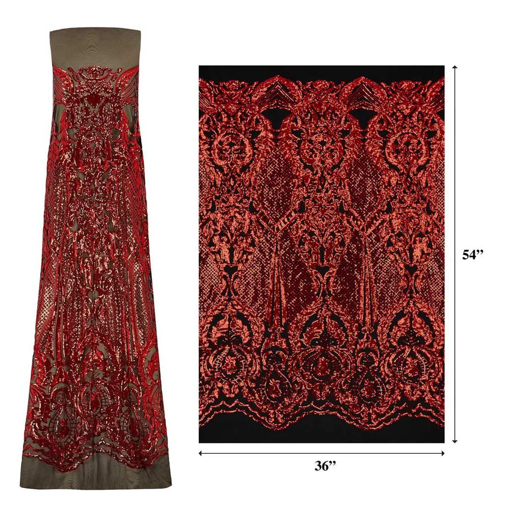 Celine Stretch Mesh Sequin Fabric | Blue Moon Fabrics - Image 8