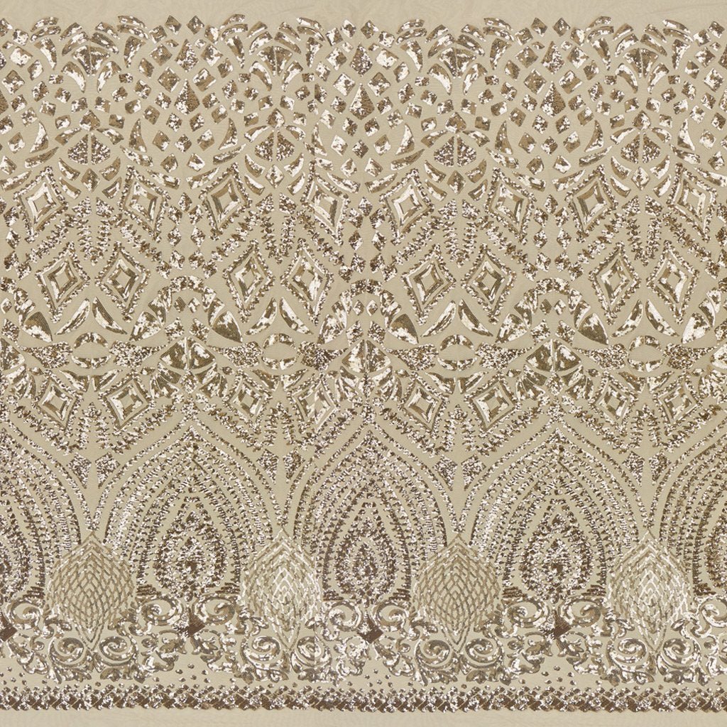 Cleopatra Stretch Mesh Sequin Fabric | Blue Moon Fabrics - Image 5