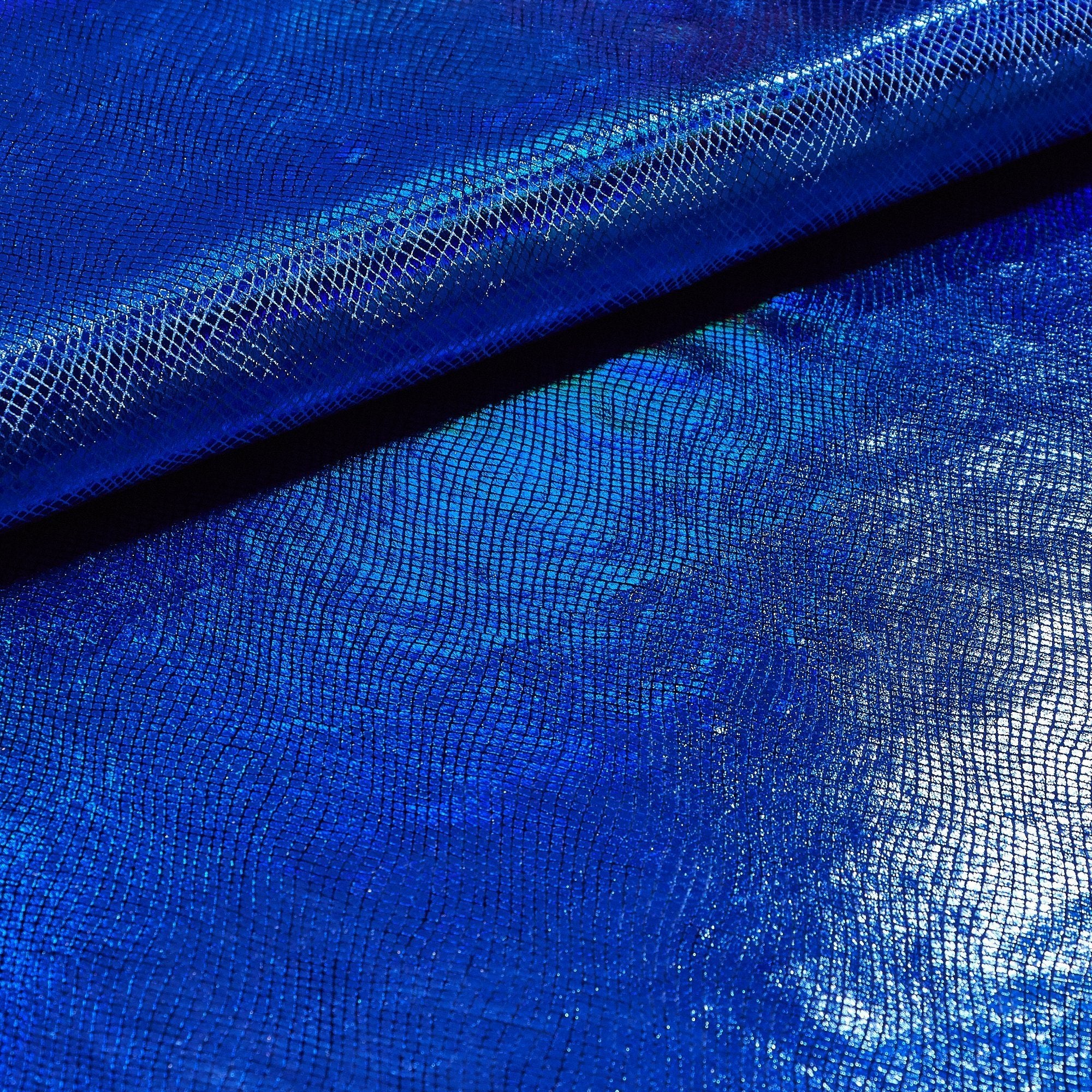 Cobra Foil Printed Stretch Velvet Fabric | Blue Moon Fabrics - Image 3