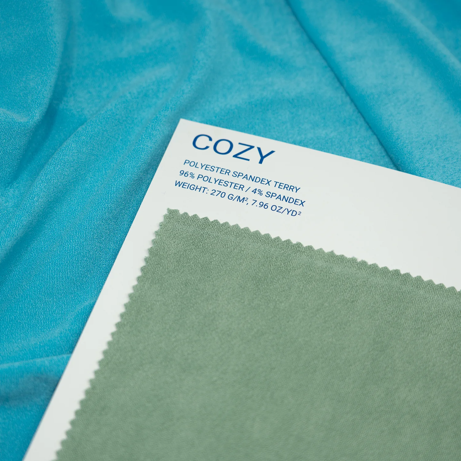 Cozy Polyester Spandex Terry Color Card | Blue Moon Fabrics - Image 4