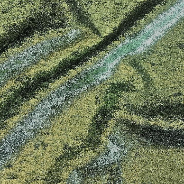 D Isis Foiled Stretch Velvet Fabric | Blue Moon Fabrics - Image 5