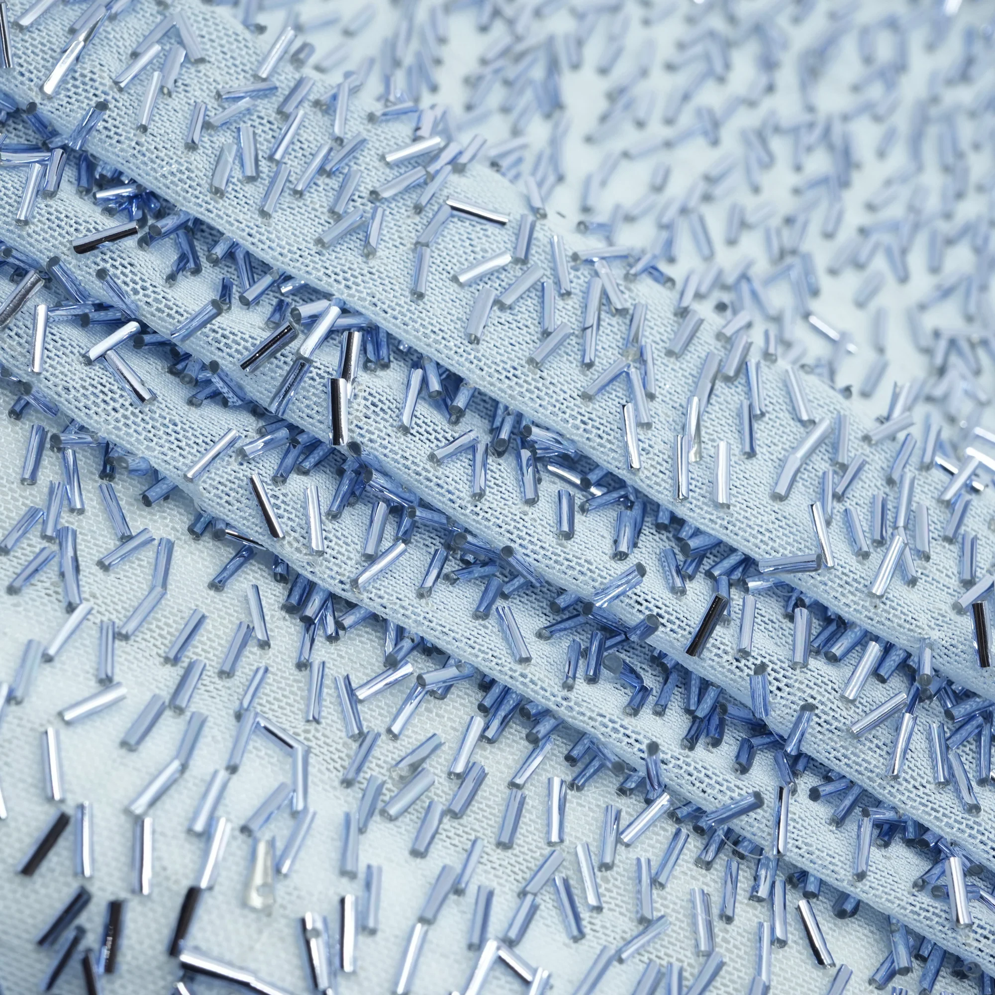 Dazzle Beaded Stretch Mesh Fabric | Blue Moon Fabrics - Image 10