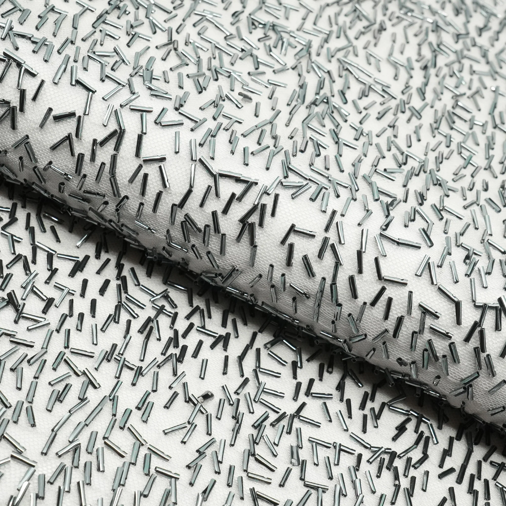 Dazzle Beaded Stretch Mesh Fabric | Blue Moon Fabrics - Image 14