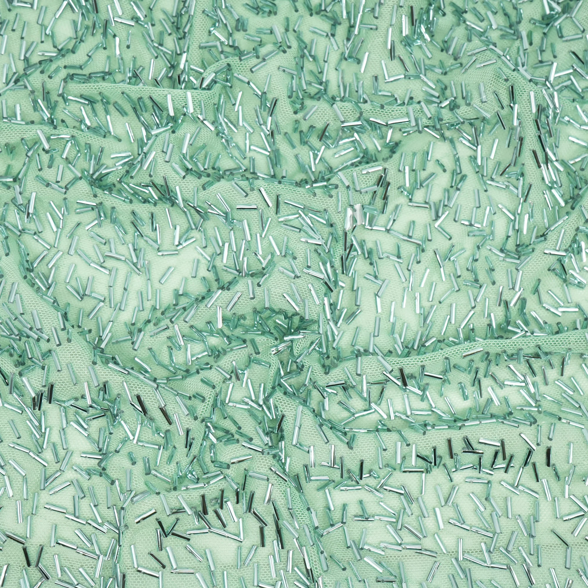 Dazzle Beaded Stretch Mesh Fabric | Blue Moon Fabrics - Image 23