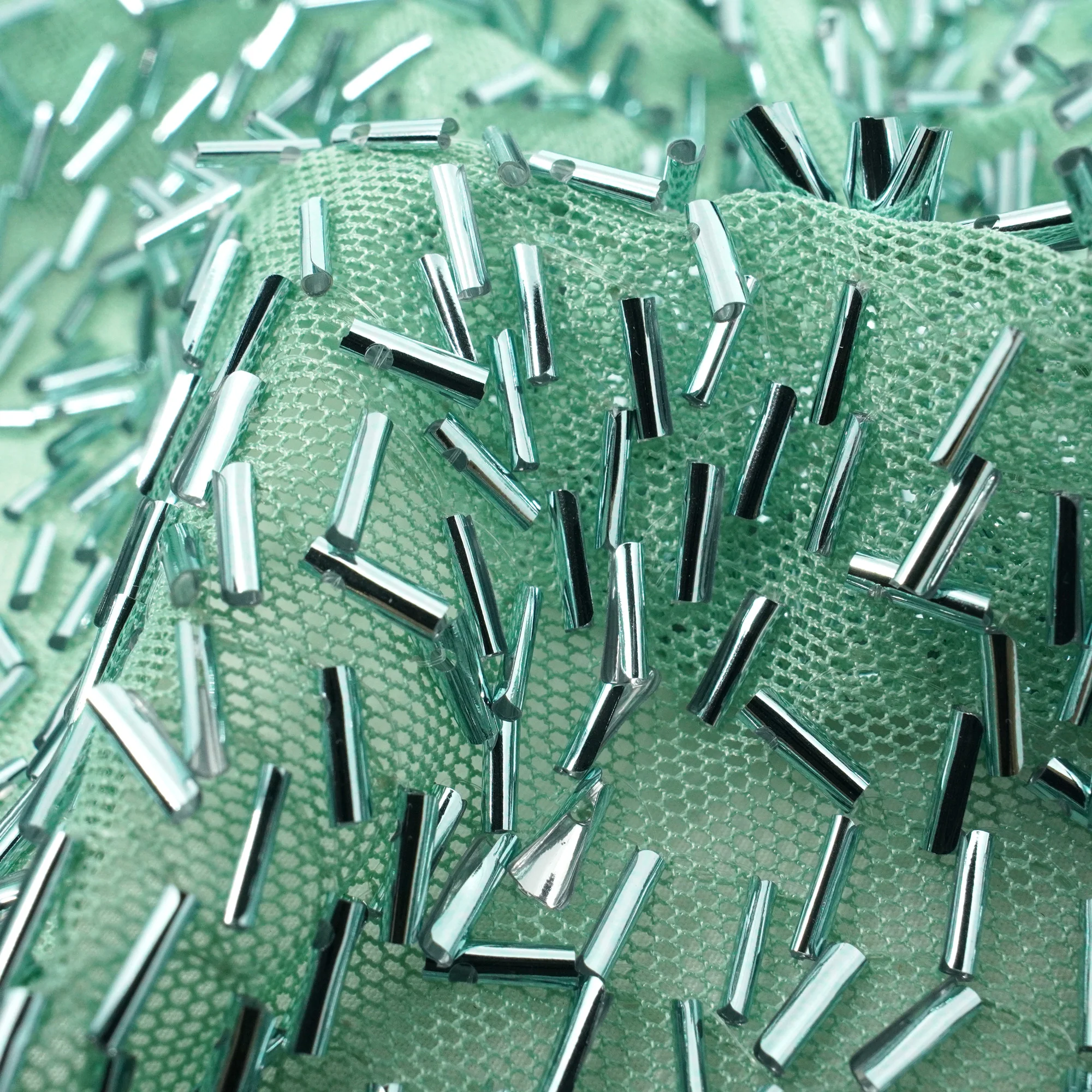 Dazzle Beaded Stretch Mesh Fabric | Blue Moon Fabrics - Image 25