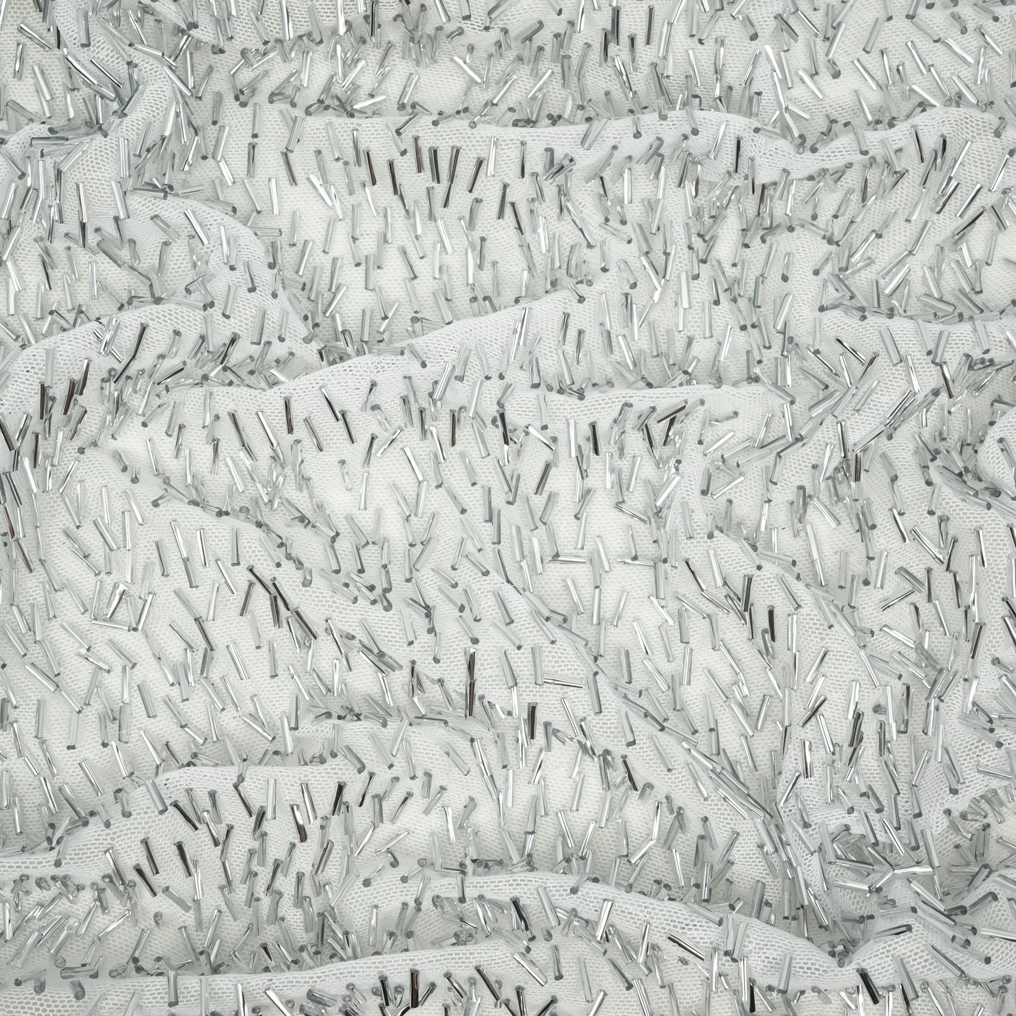 Dazzle Beaded Stretch Mesh Fabric | Blue Moon Fabrics - Image 4