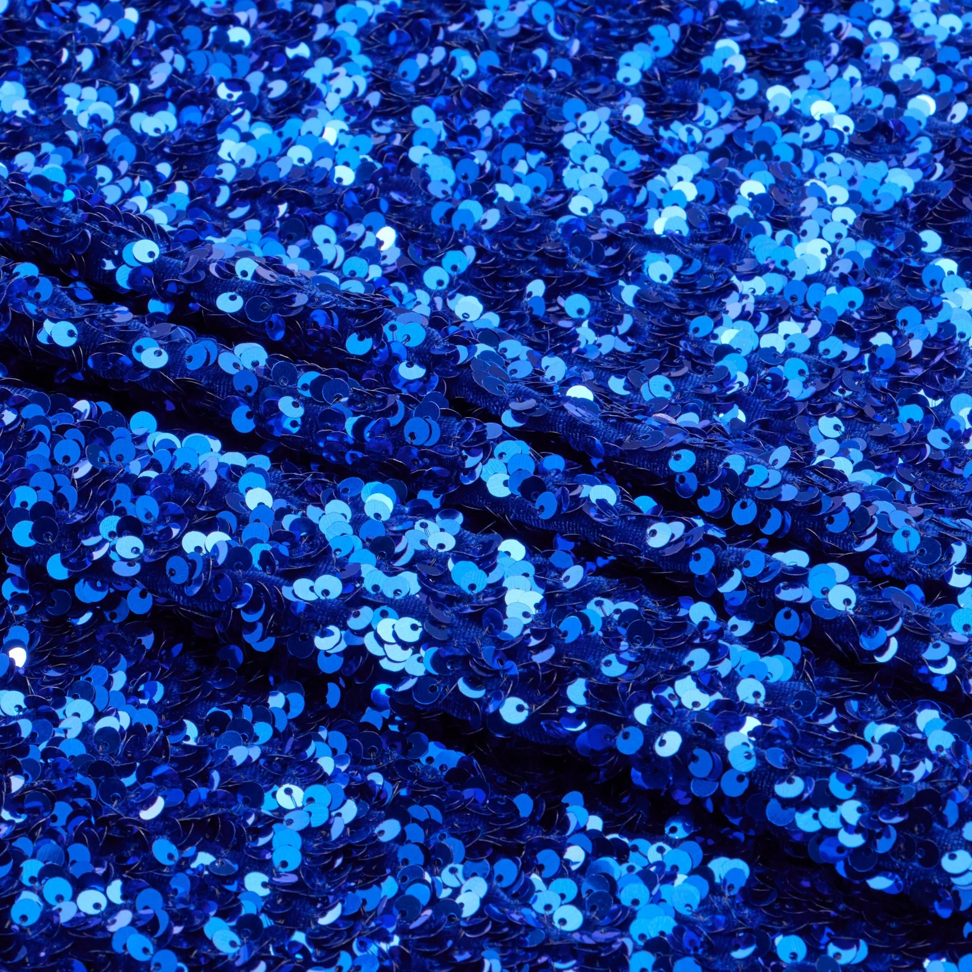 Duchess Stretch Velvet Sequin Fabric | Blue Moon Fabrics - Image 8