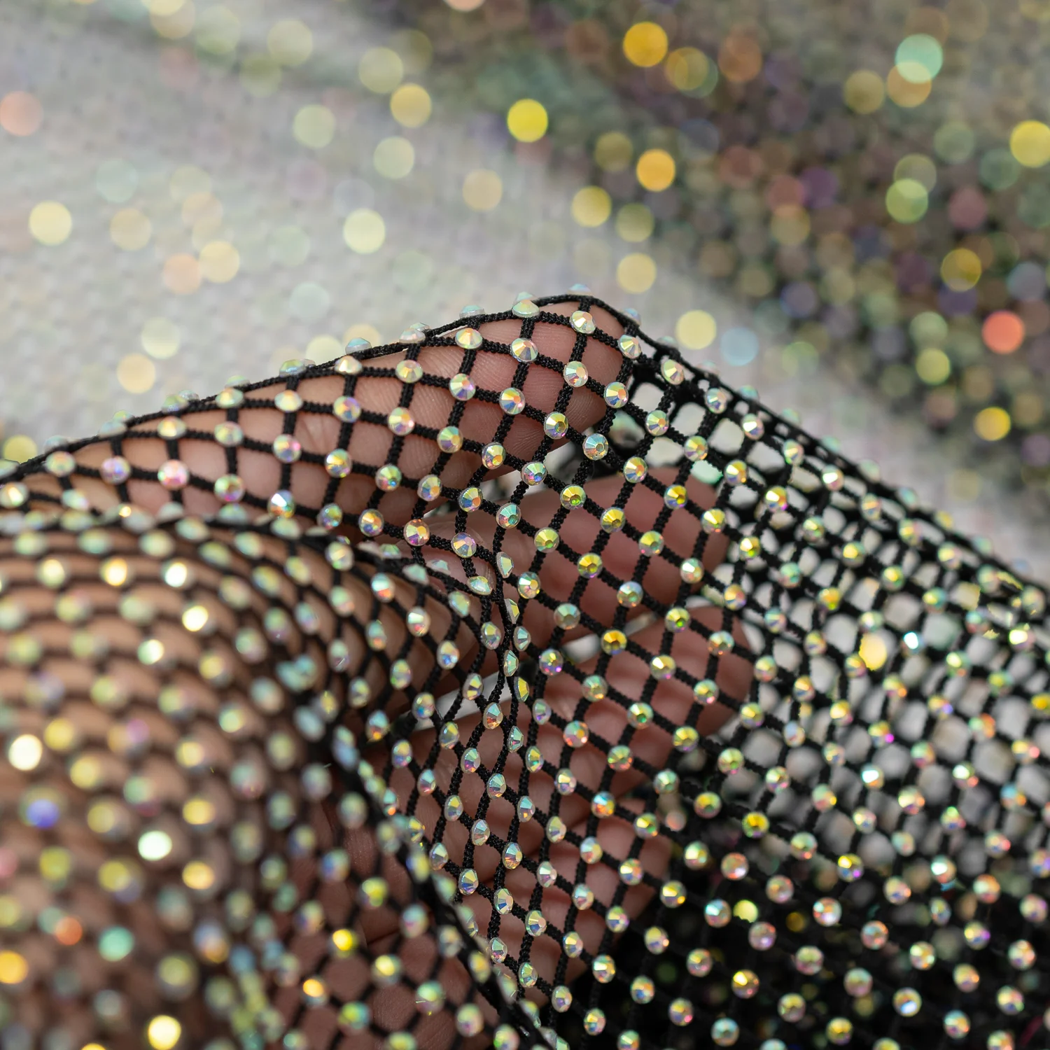 Enigma Diamond Fishnet Fabric | Blue Moon Fabrics - Image 27