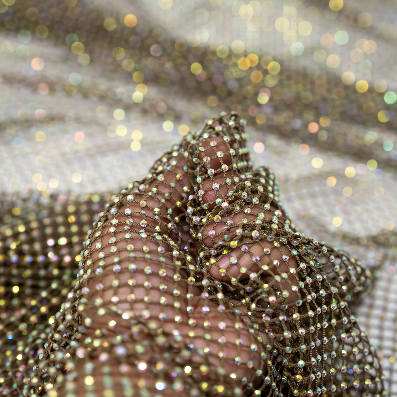 Enigma Diamond Fishnet Fabric | Blue Moon Fabrics - Image 33
