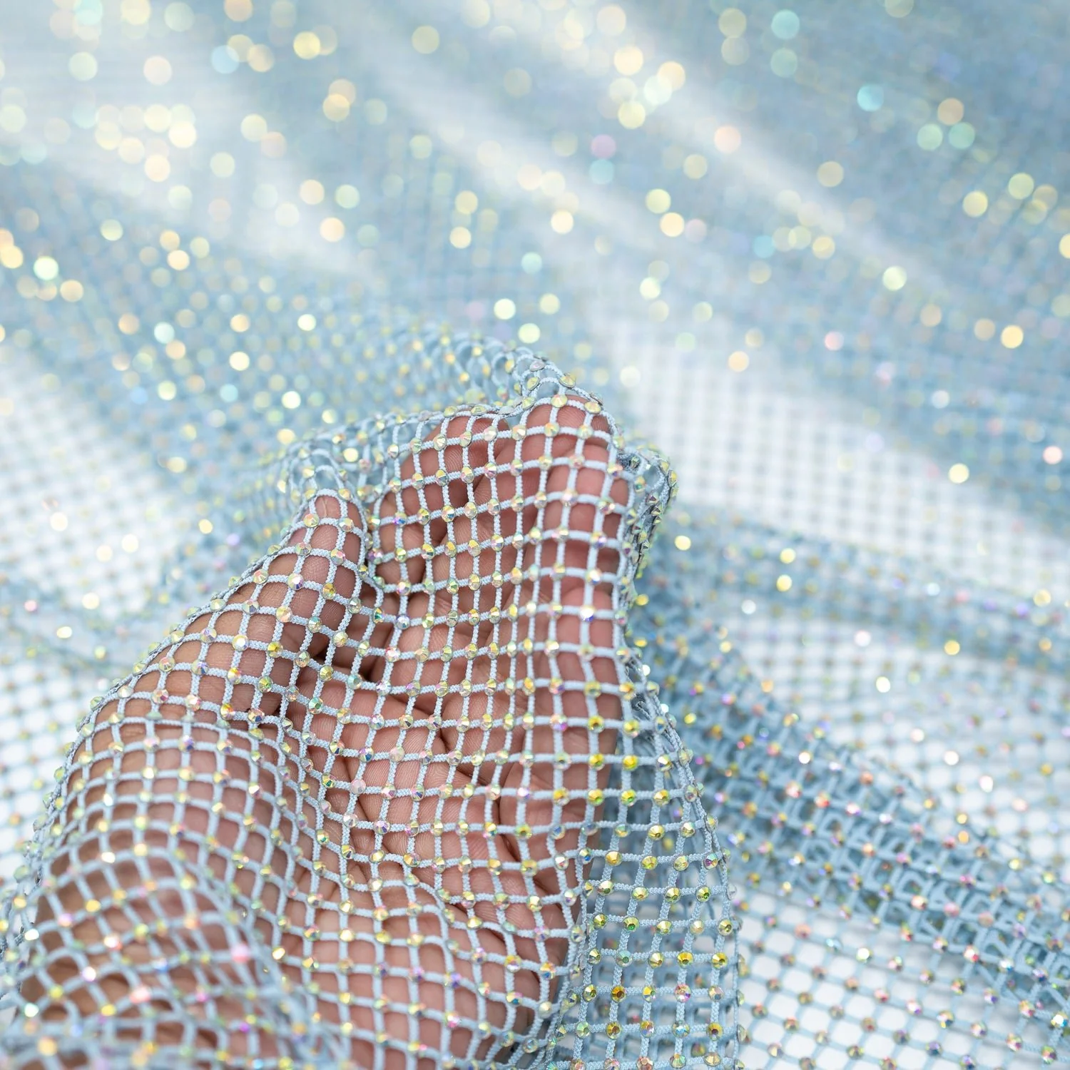 Enigma Diamond Fishnet Fabric | Blue Moon Fabrics - Image 50