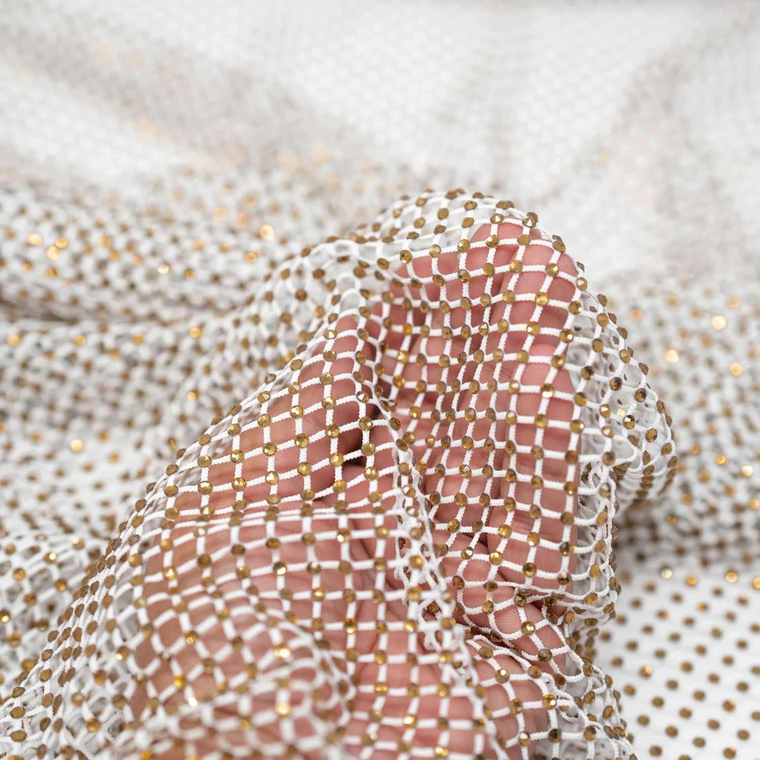 Enigma Diamond Fishnet Fabric | Blue Moon Fabrics - Image 53