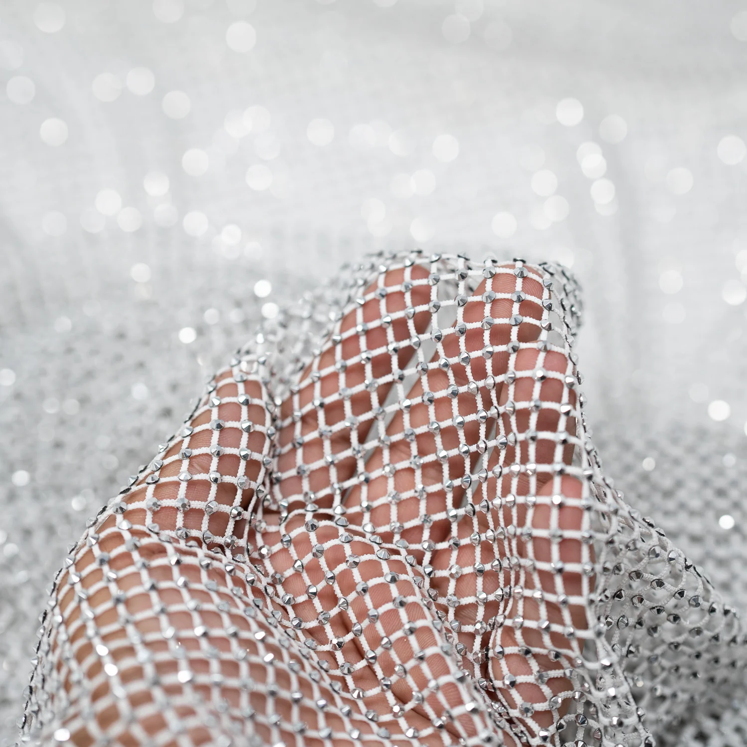 Enigma Diamond Fishnet Fabric | Blue Moon Fabrics - Image 62