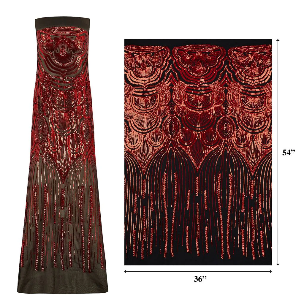 Gatsby Stretch Mesh Sequin | Blue Moon Fabrics - Image 6