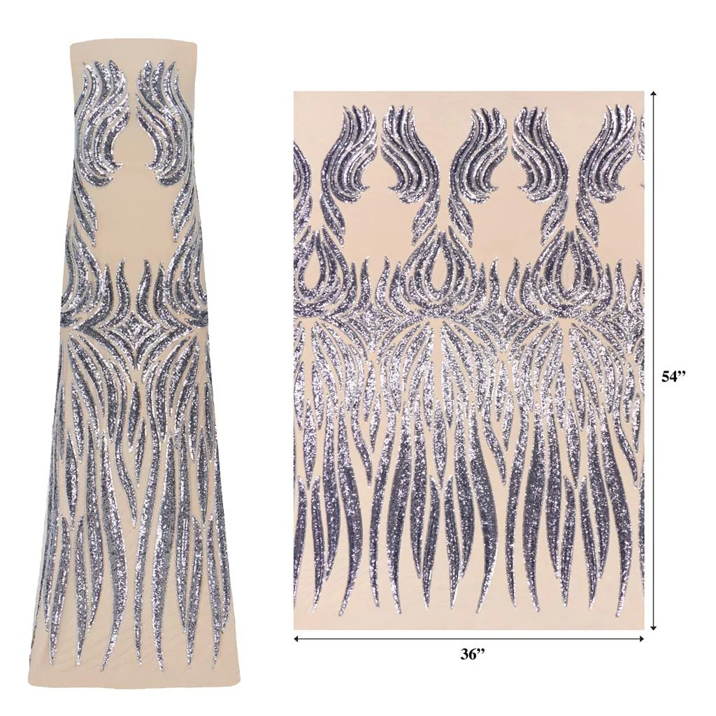 Icarus Stretch Mesh Sequin Fabric | Blue Moon Fabrics - Image 6