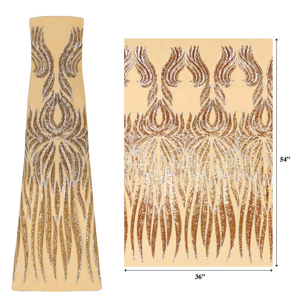 Icarus Stretch Mesh Sequin Fabric | Blue Moon Fabrics - Image 8