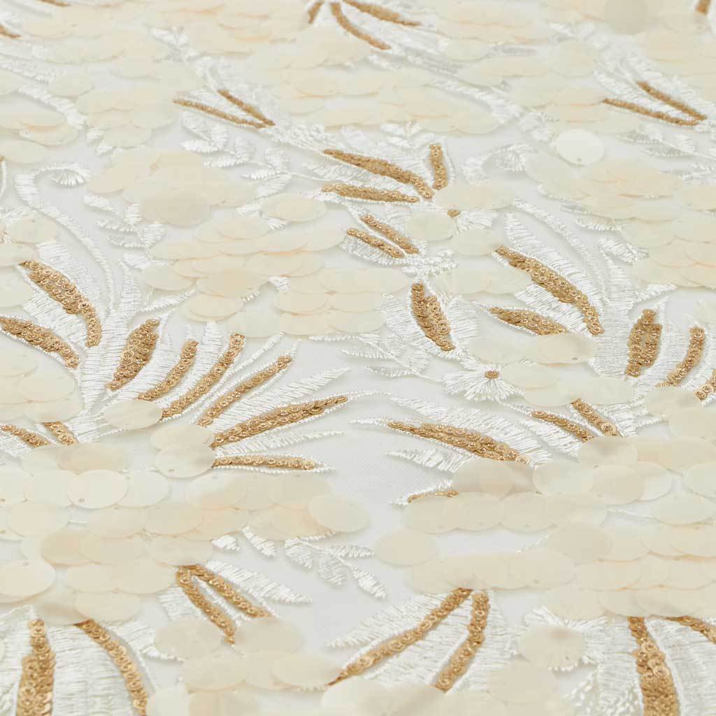 Luscious Embroidered Mesh Fabric | Blue Moon Fabrics - Image 5