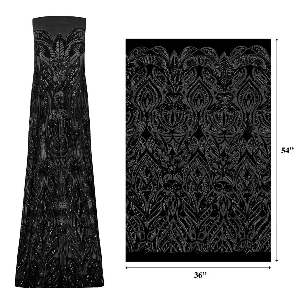 Maya Stretch Mesh Sequin Fabric | Blue Moon Fabrics - Image 10