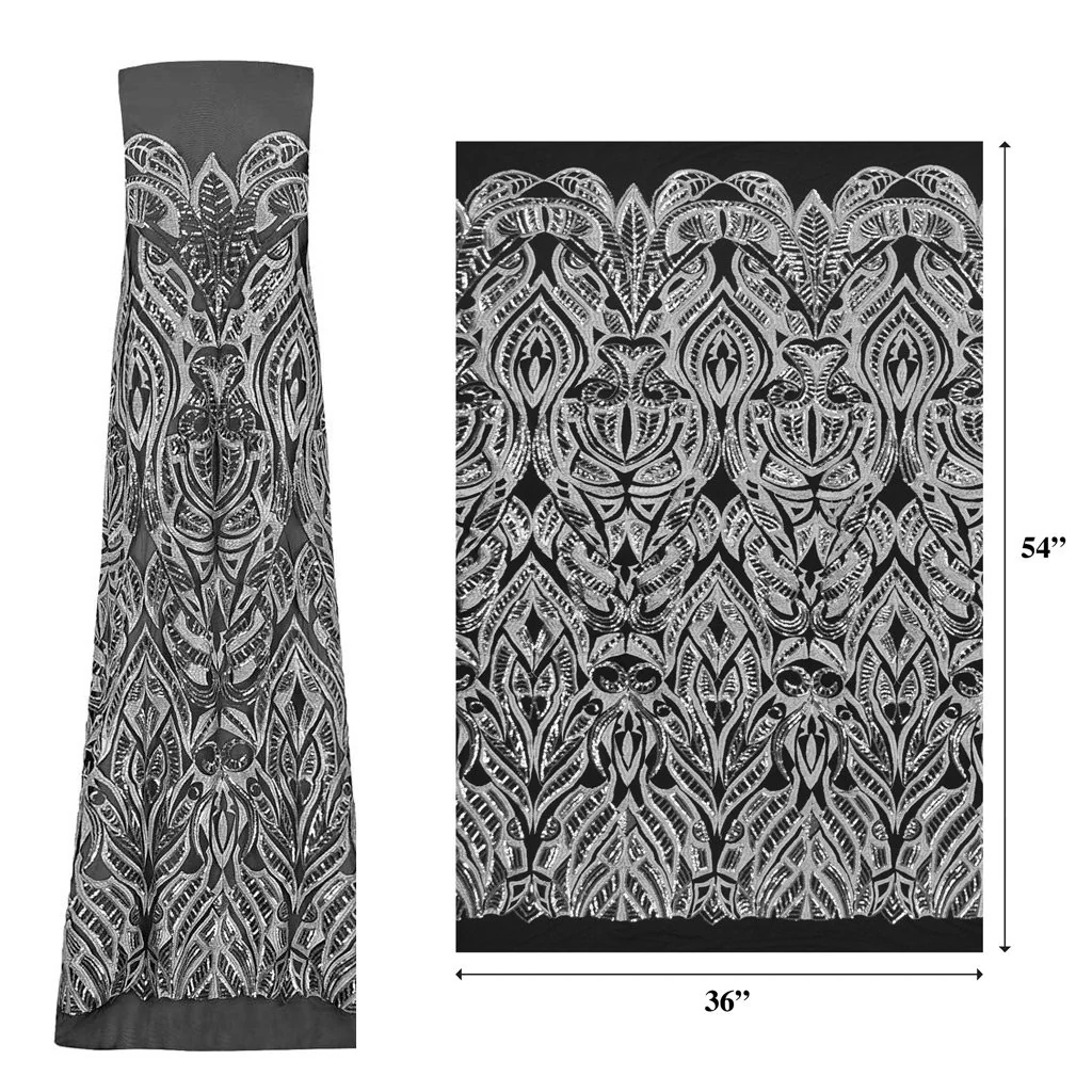 Maya Stretch Mesh Sequin Fabric | Blue Moon Fabrics - Image 12