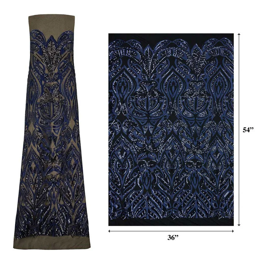 Maya Stretch Mesh Sequin Fabric | Blue Moon Fabrics - Image 4