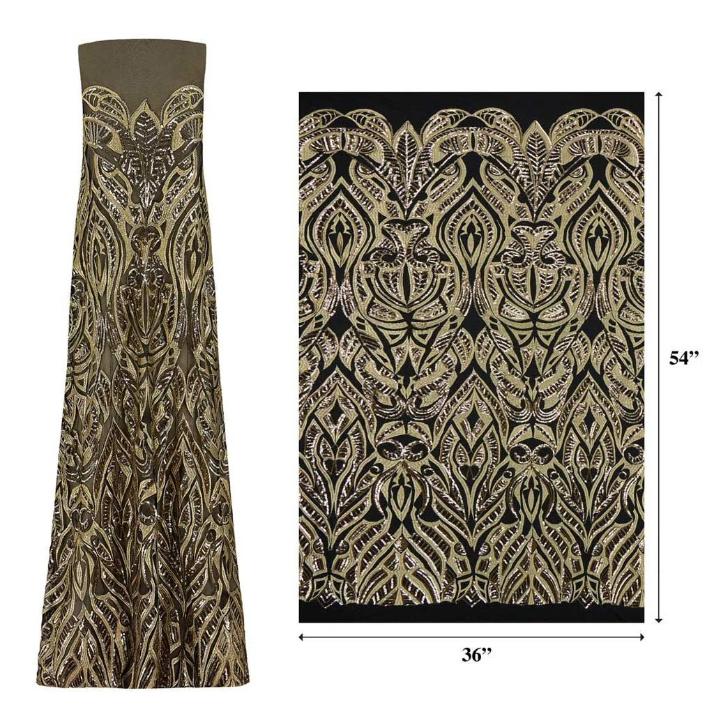 Maya Stretch Mesh Sequin Fabric | Blue Moon Fabrics - Image 8