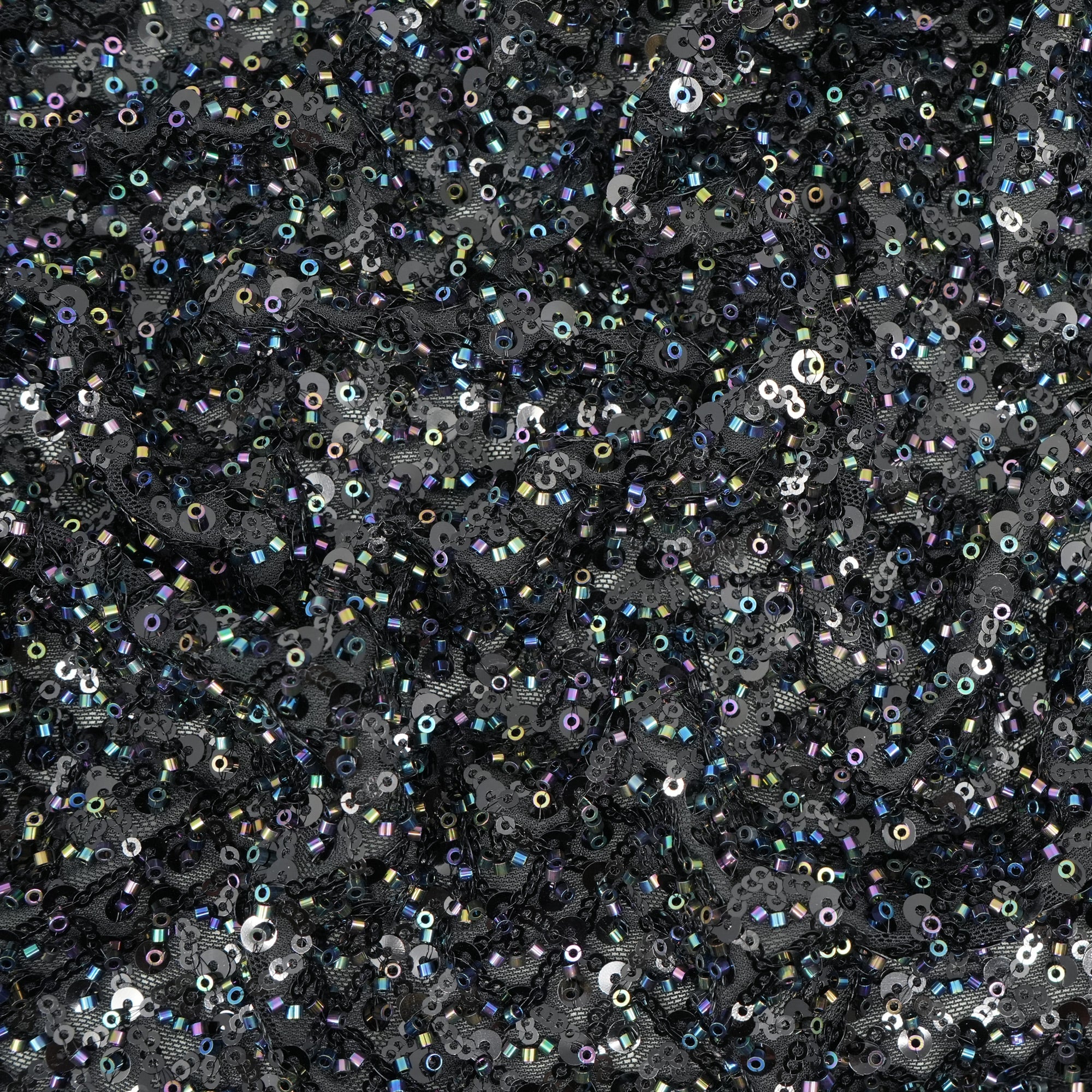 Prestige Beaded with Sequins Stretch Mesh Fabric | Blue Moon Fabrics - Image 9