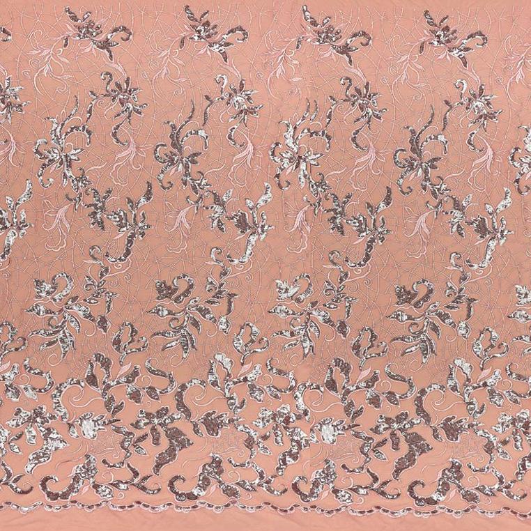 Renaissance Stretch Mesh Sequin Fabric | Blue Moon Fabrics - Image 9