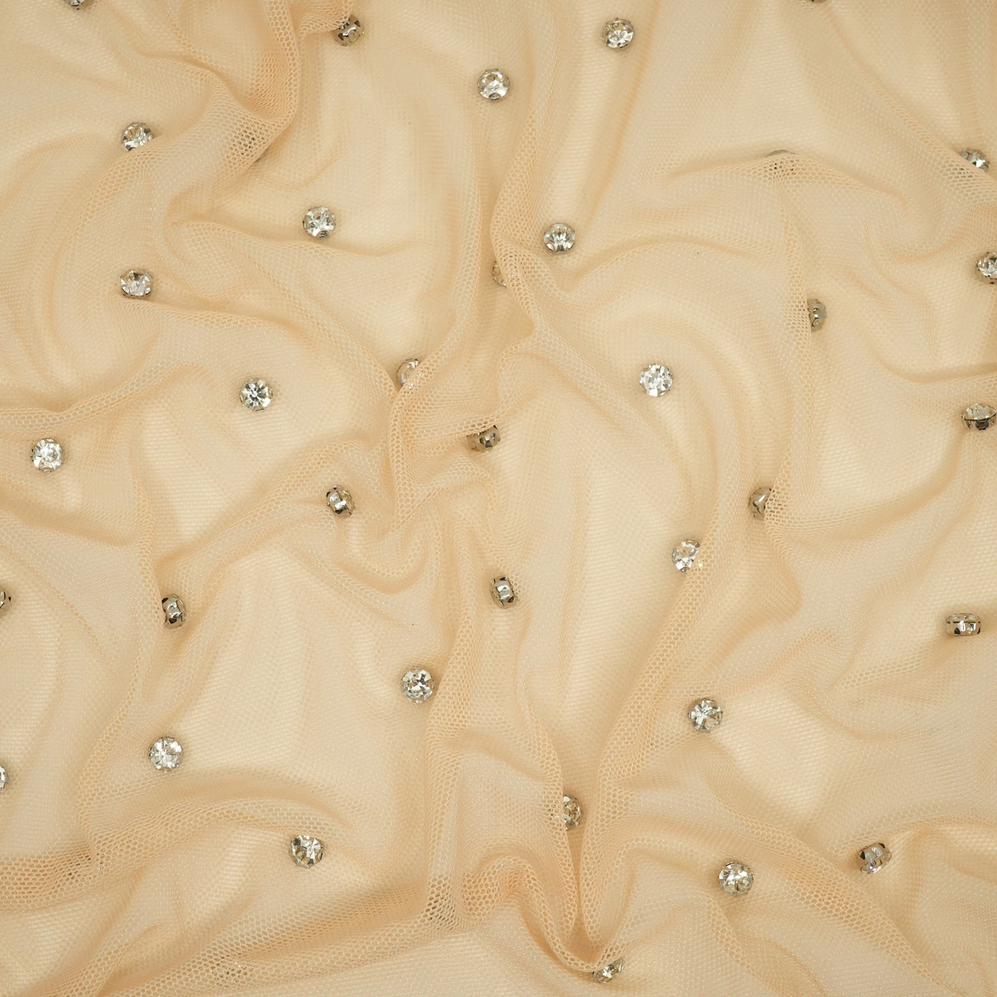 Stellar Rhinestone Stretch Mesh Fabric | Blue Moon Fabrics - Image 17