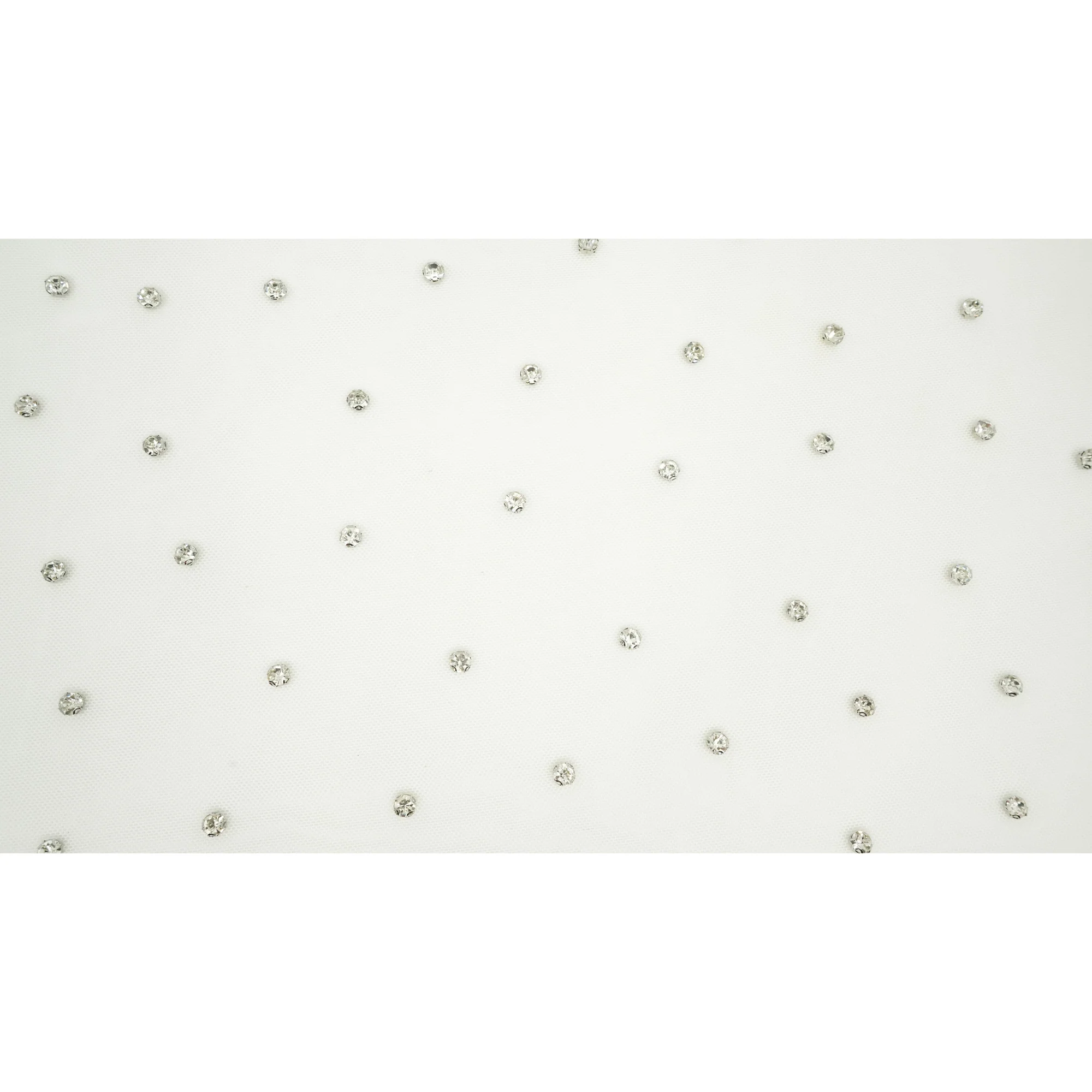 Stellar Rhinestone Stretch Mesh Fabric | Blue Moon Fabrics - Image 5