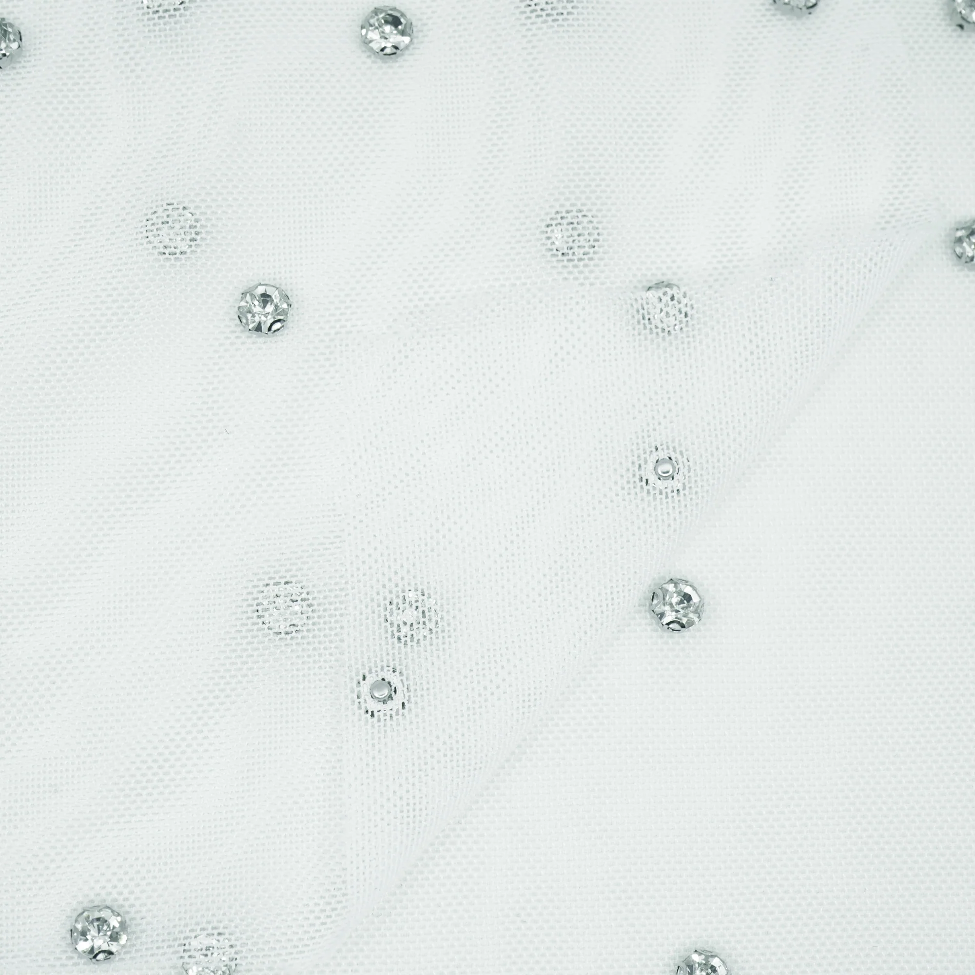 Stellar Rhinestone Stretch Mesh Fabric | Blue Moon Fabrics - Image 7