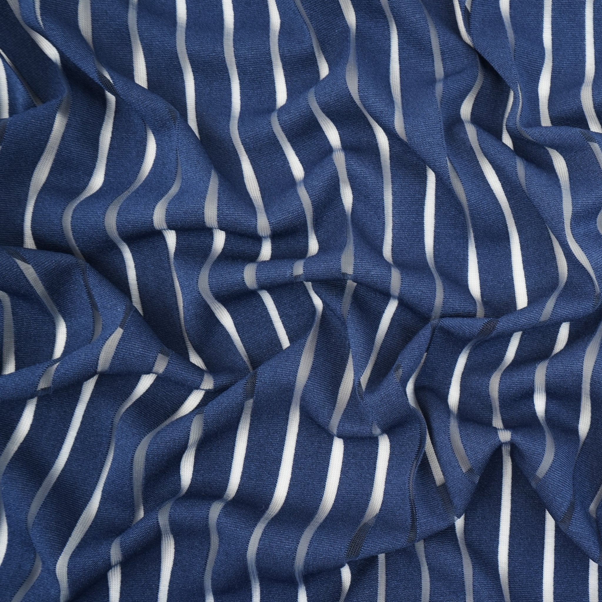 Striped Stretch Mesh Fabric | Blue Moon Fabrics - Image 10