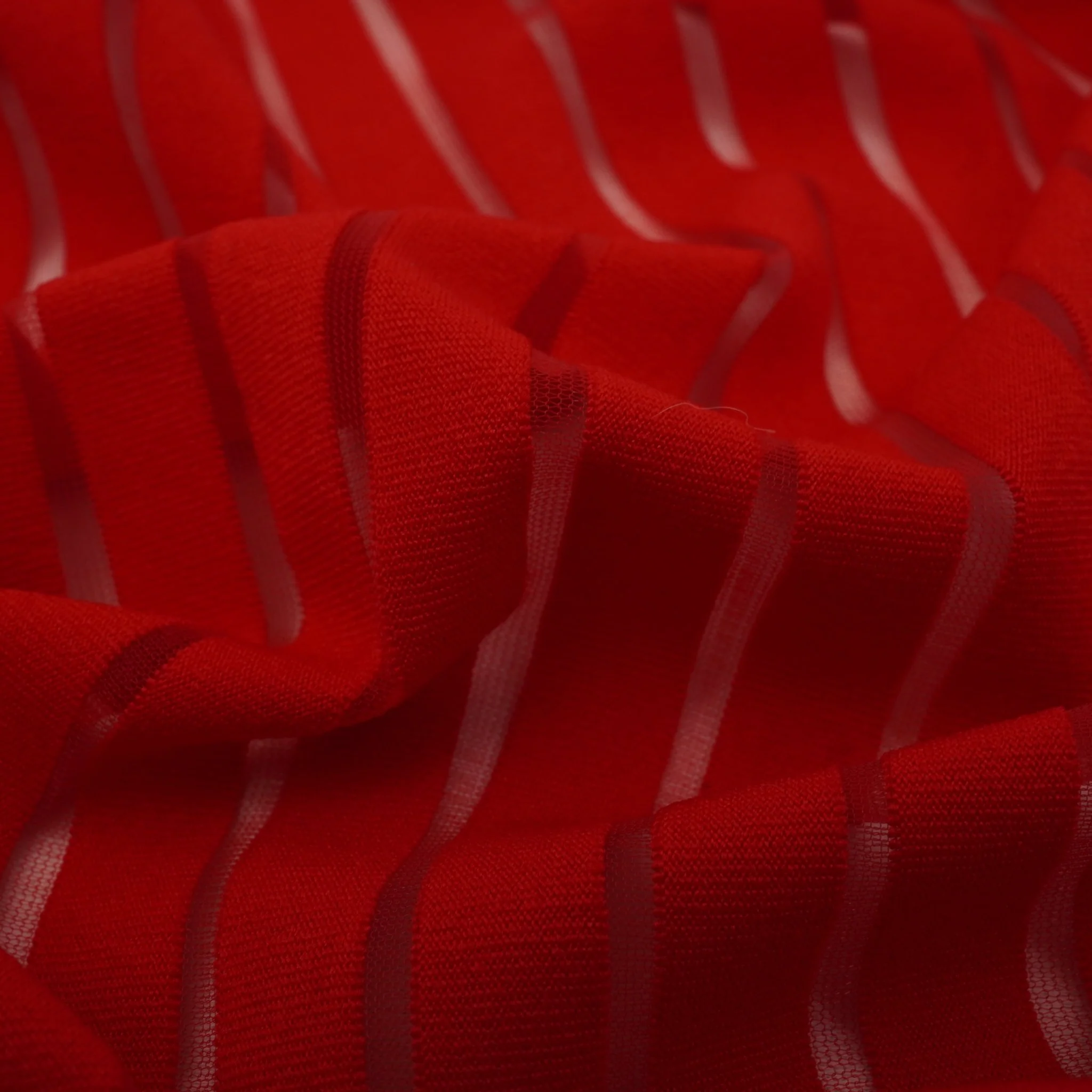 Striped Stretch Mesh Fabric | Blue Moon Fabrics - Image 11