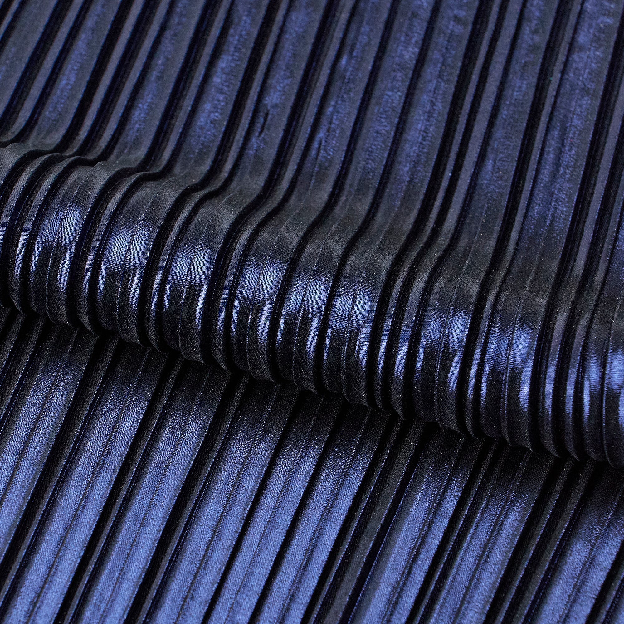 Titanium Pleated Polyester Fabric | Blue Moon Fabrics - Image 6